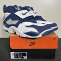 Nike Air Diamond Turf Cowboys 12 (Moderately Worn Pre-Owned)NikeWhite/College Navy/Metallic Silver - Image 1