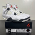 Jordan 4 Retro White Cement (2016) 13 (Moderately Worn Pre-Owned)JordanWhite/Fire Red-Black-Tech Grey - Image 1