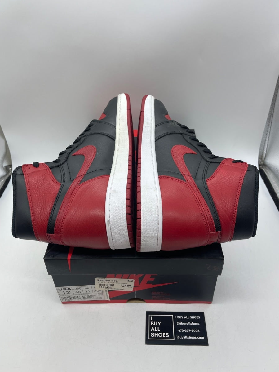 Jordan 1 Retro High Bred Banned (2016) 12 (Moderately Worn Pre-Owned) - Image 6