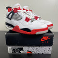 Jordan 4 Retro Fire Red (2020) 8 (Moderately Worn Pre-Owned)JordanWhite/Black-Tech Grey-Fire Red - Image 1