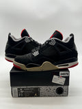 Jordan 4 Retro Bred (2019) 9 (Moderately Worn Pre-Owned)JordanBlack/Fire Red-Cement Grey-Summit White - Image 1