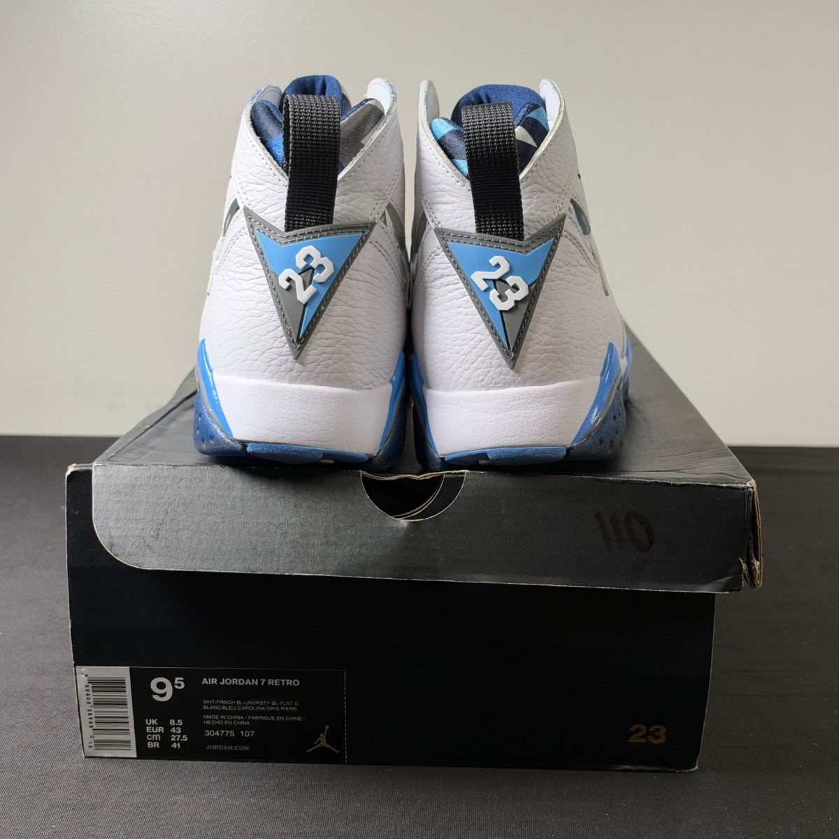 Jordan 7 Retro French Blue (2015) (Size 9.5) - Image 4