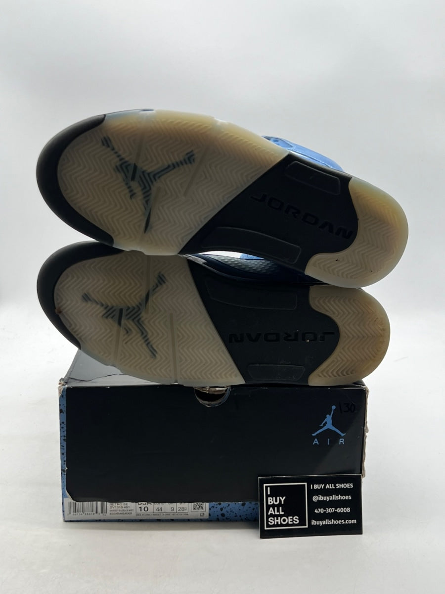 Jordan 5 Retro UNC University Blue 10 (Moderately Worn Pre-Owned) - Image 8