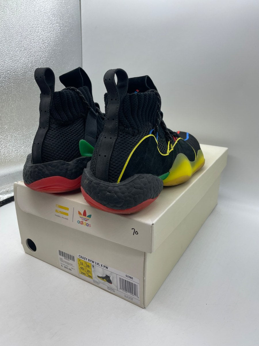 adidas Crazy BYW X Pharrell Gratitude and Empathy 11 (Moderately Worn Pre-Owned)adidasBlack/Multi-Color - Image 5