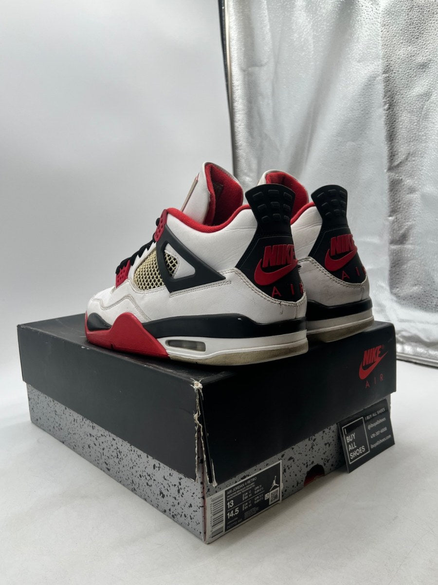 Jordan 4 Retro Fire Red (2020) 13 (Heavily Worn Pre-Owned) - Image 4