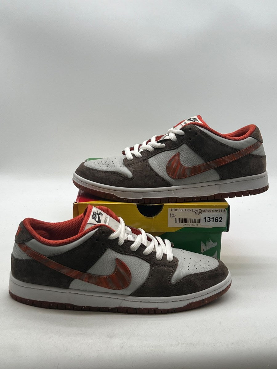 Nike SB Dunk Low Crushed D.C. 11.5 (Moderately Worn Pre-Owned)NikeOlive Grey/Mantra Orange/Rattan - Image 1