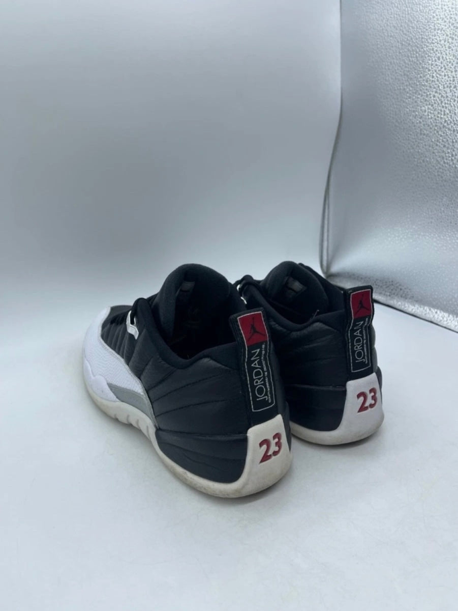 Jordan 12 Retro Low Playoffs 9.5 (Heavily Worn Pre-Owned)JordanBlack/Varsity Red-White-Metallic Silver - Image 4