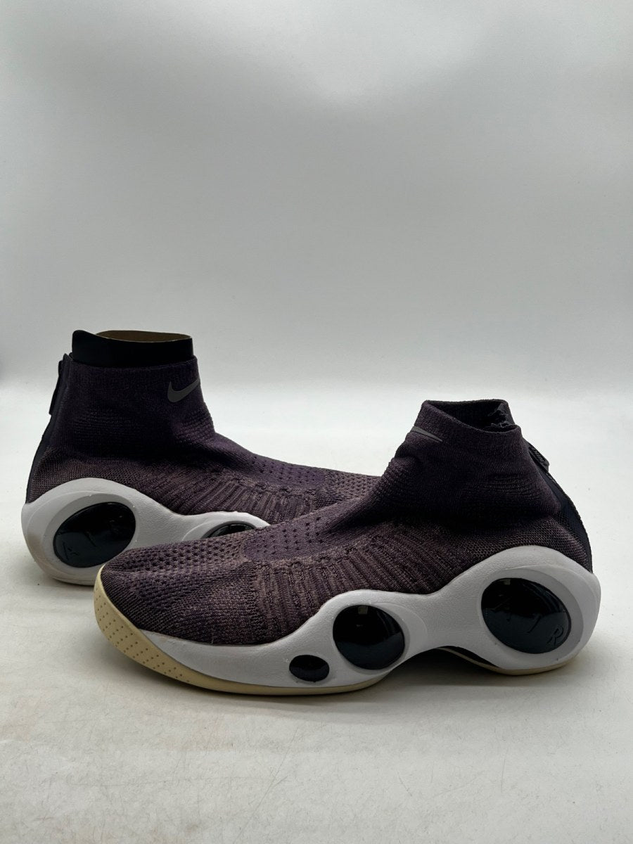 Nike Flight Bonafide Plum 10.5 (Lightly Worn Pre-Owned)NikeTaupe Grey/Dark Raisin - Image 1