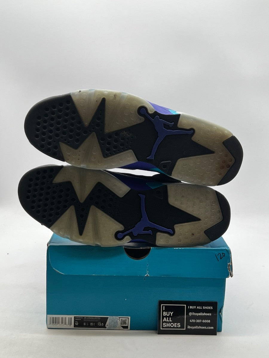 Jordan 6 Retro Aqua 12 (Lightly Worn Pre-Owned) - Image 8