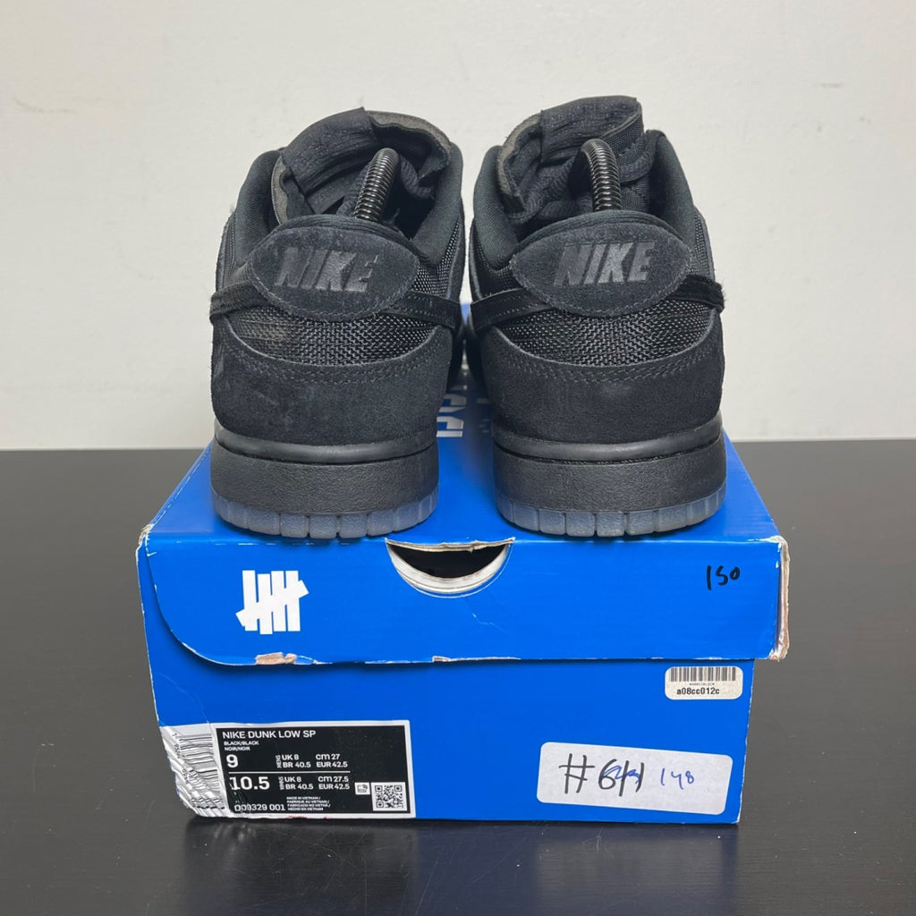 Nike Dunk Low SP Undefeated 5 On It Black 9 (Moderately Worn Pre-Owned)NikeBlack/Black - Image 4