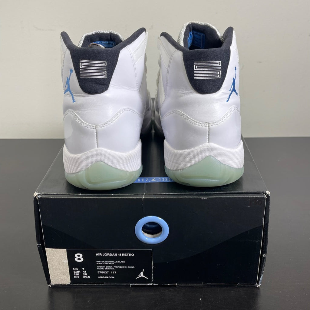 Jordan 11 Retro Legend Blue (2014) 8 (Moderately Worn Pre-Owned)JordanWhite/Black-Legend Blue - Image 3