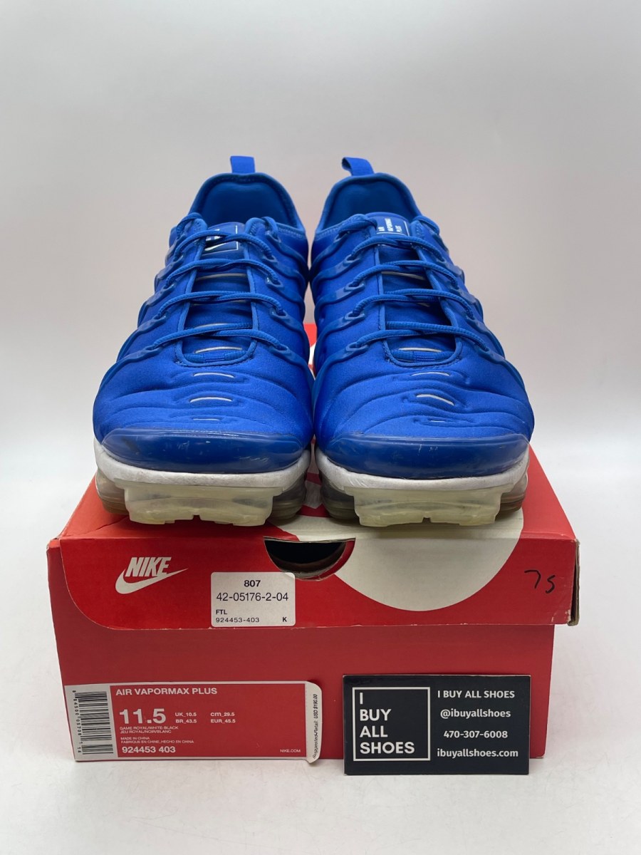 Nike Air VaporMax Plus Game Royal 11.5 (Moderately Worn Pre-Owned)