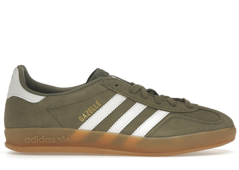 adidas Gazelle Indoor Olive Strata Cloud White Gum