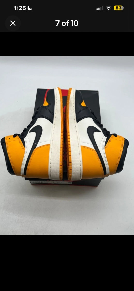 Jordan 1 Retro High OG Taxi (GS) 7Y (Lightly Worn Pre-Owned)JordanTaxi/Black-Sail - Image 7