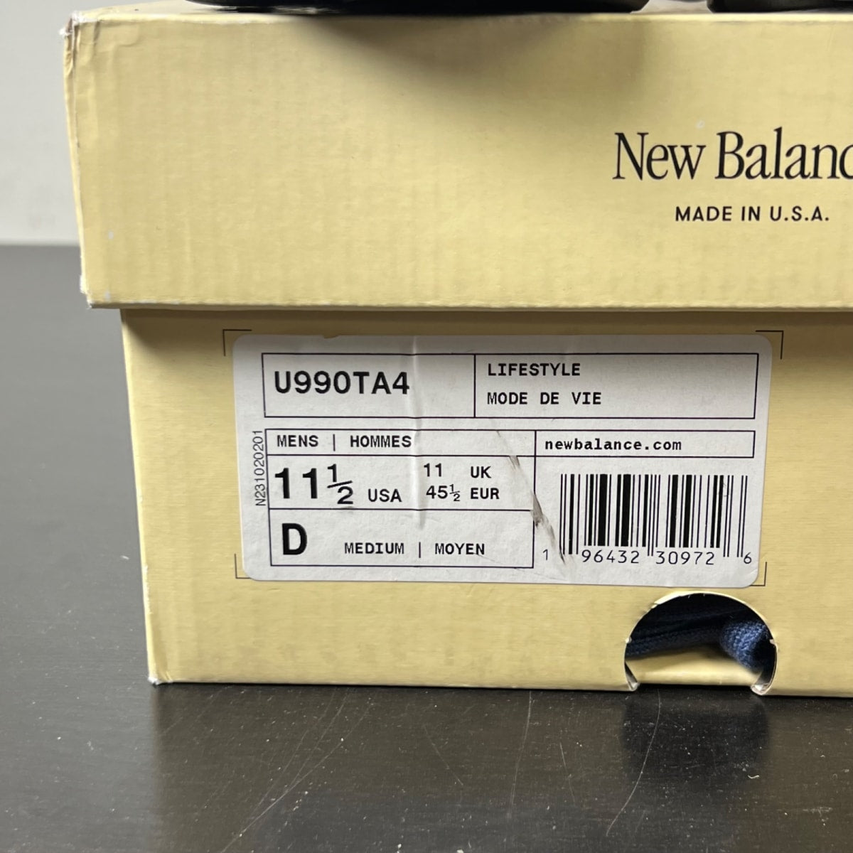 New Balance 990v4 MiUSA Grey Day (2023) 11.5 (VNDS Pre-Owned)New BalanceMarblehead/Vintage Indigo - Image 5