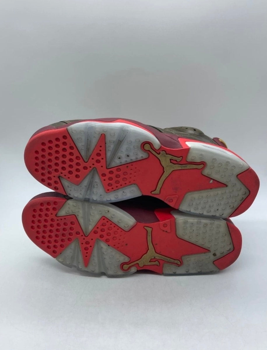 Jordan 6 Retro Cigar 10.5 (Lightly Worn Pre-Owned)JordanRaw Umber/Team Red-Metallic Gold-Challenge Red - Image 7