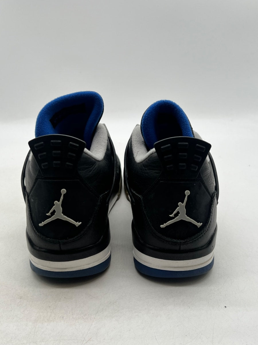 Jordan 4 Retro Motorsports Alternate 12 (Moderately Worn Pre-Owned)JordanBlack/Game Royal-Matte Silver-White - Image 5