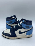 Jordan 1 Retro High Obsidian 10.5 (Moderately Worn Pre-Owned)JordanSail/Obsidian-University Blue - Image 1