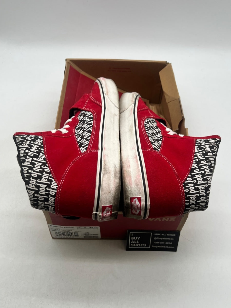 Vans Mountain Edition Fear of God Red 12 (Moderately Worn Pre-Owned) - Image 8