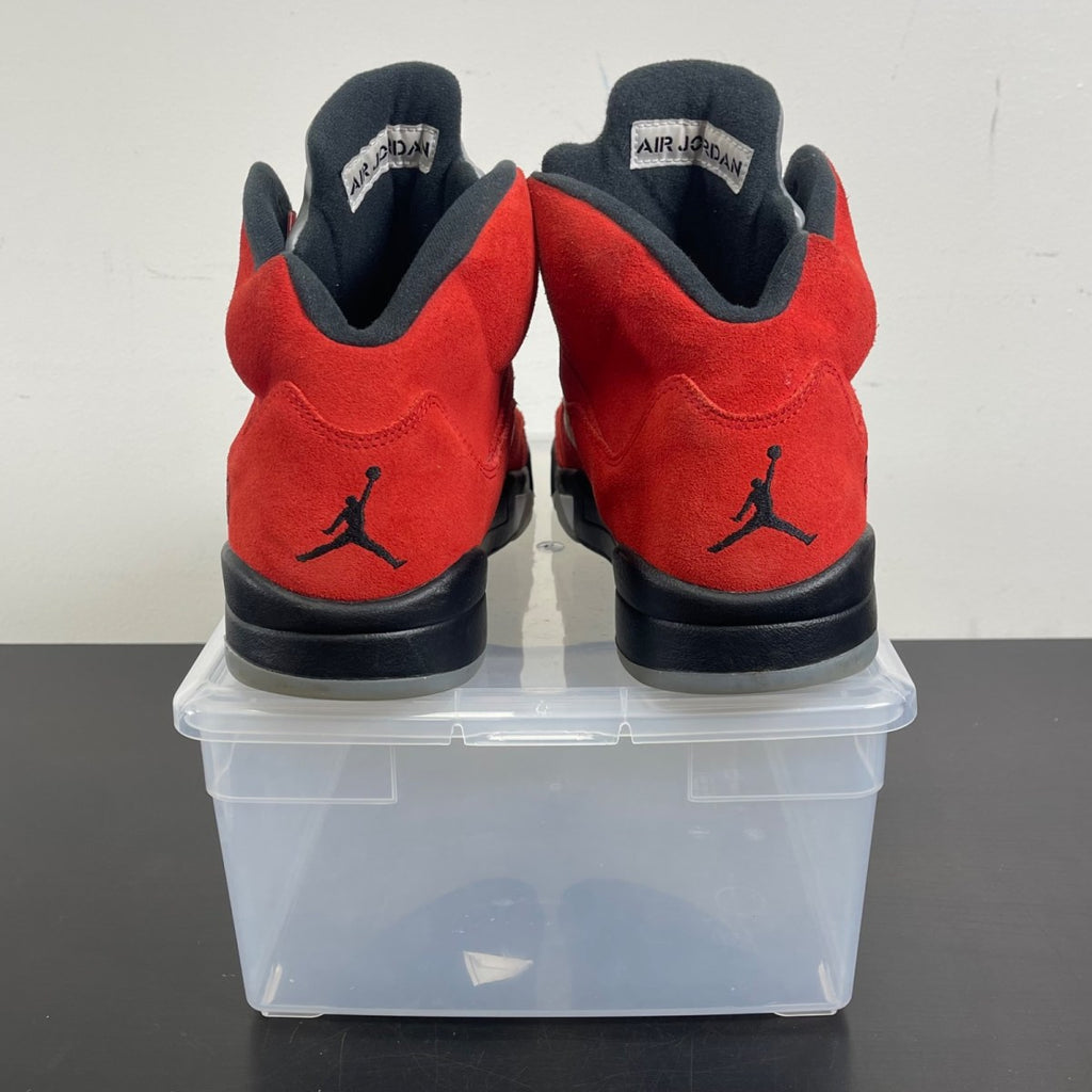 Jordan 5 Retro Raging Bull Red (2021) 13 (Moderately Worn Pre-Owned)JordanVarsity Red/Black-White - Image 4