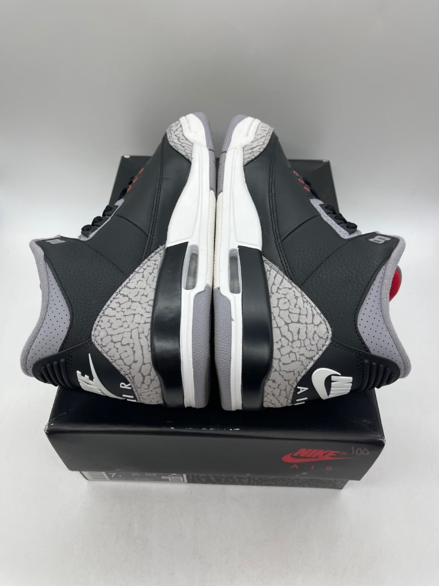 Jordan 3 Retro Black Cement (2024) (GS) 7Y (Moderately Worn Pre-Owned) - Image 6