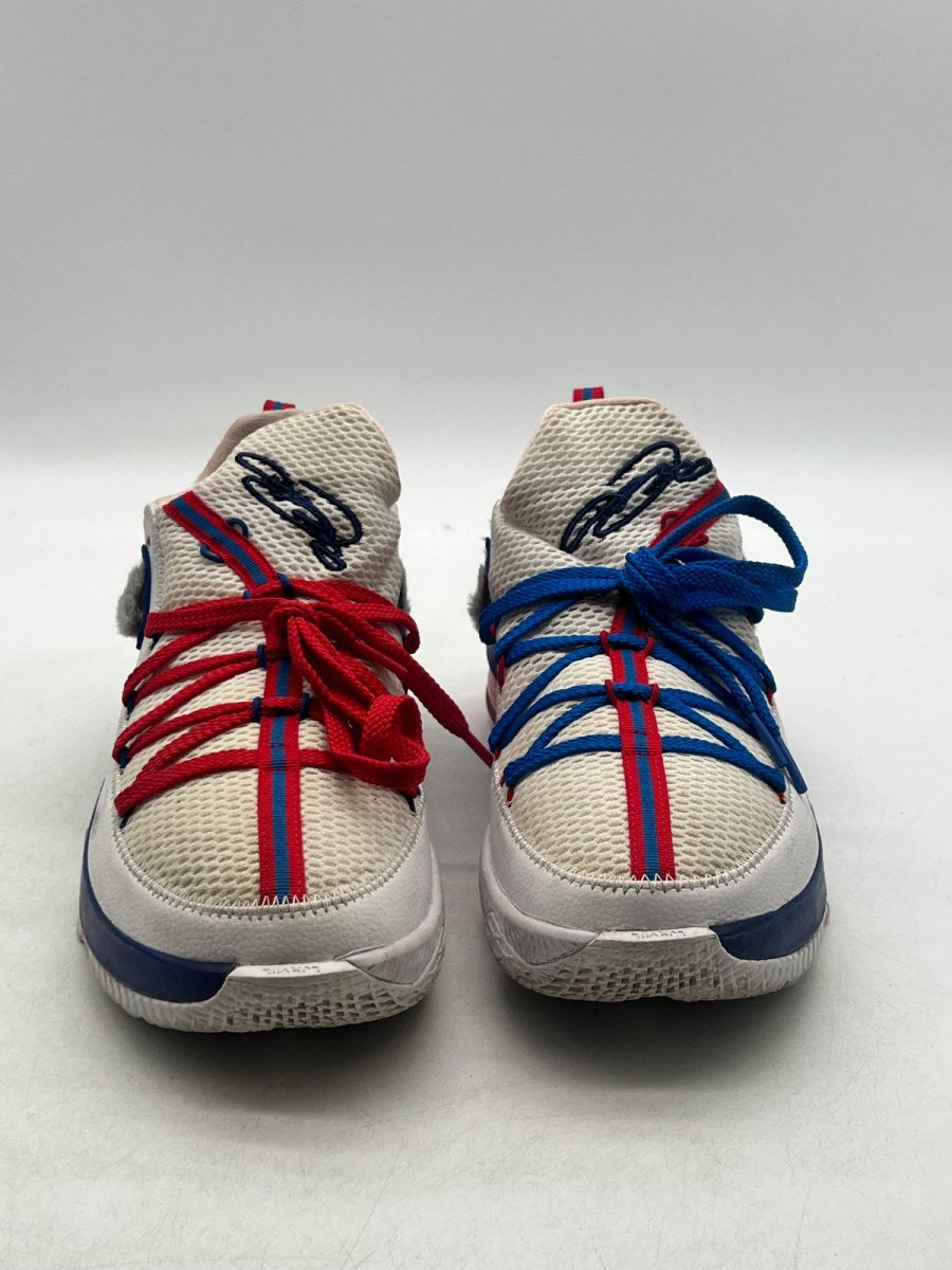 Nike LeBron 17 Low Tune Squad 11 (Moderately Worn Pre-Owned)NikeWhite/University Red - Image 2