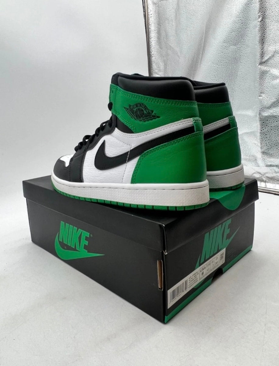 Jordan 1 Retro High OG Lucky Green 8 (Lightly Worn Pre-Owned)JordanBlack/Lucky Green-White - Image 4
