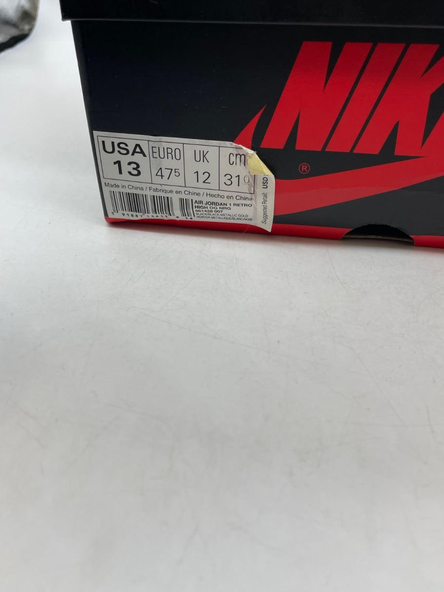 Jordan 1 Retro High NRG Patent Gold Toe 13 (Moderately Worn Pre-Owned) - Image 9
