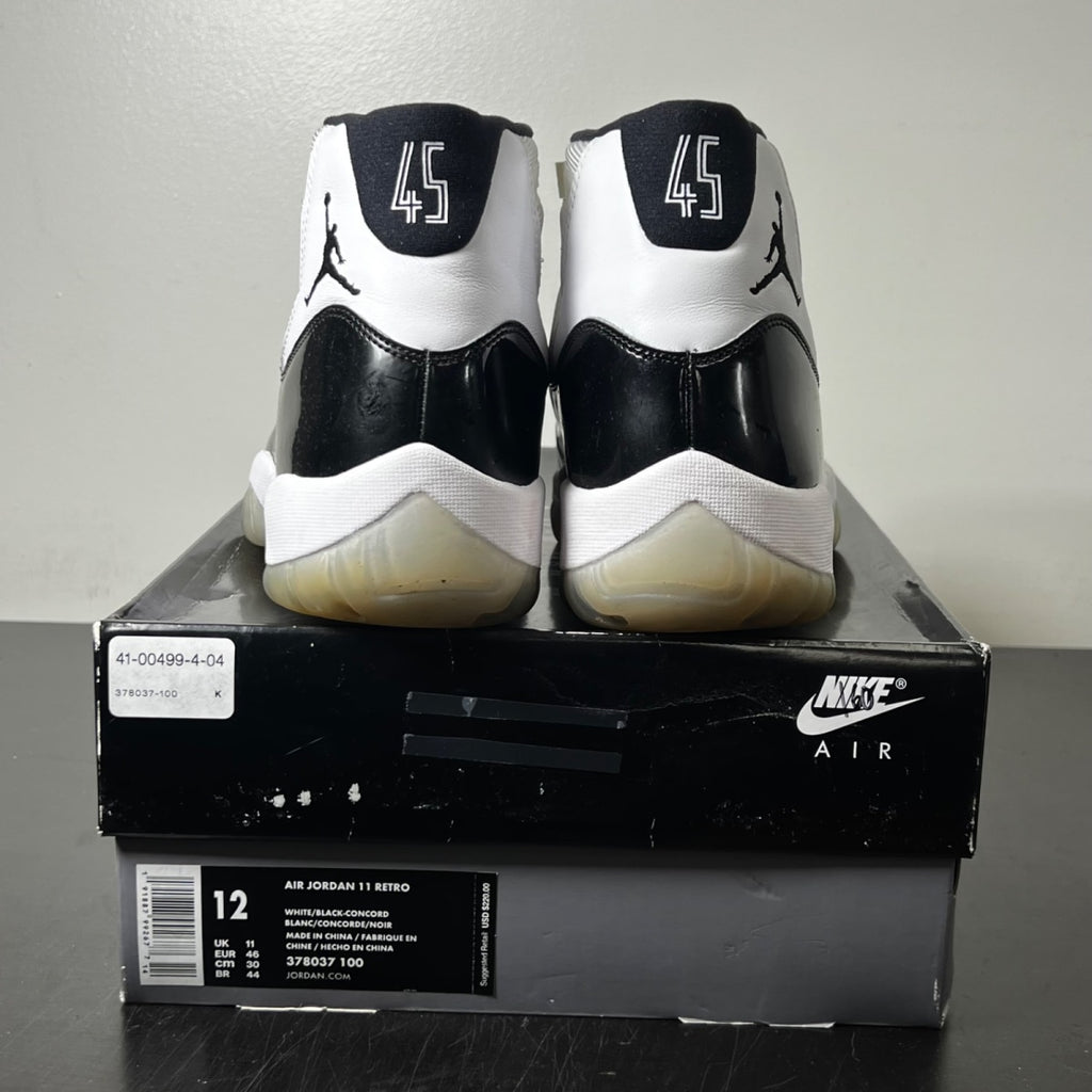 Jordan 11 Retro Concord (2018) 12 (Heavily Worn Pre-Owned)JordanWhite/Black-Concord - Image 5