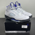 Jordan 5 Retro Dark Concord 11 (Moderately Worn Pre-Owned)JordanWhite/Dark Concord-Black - Image 1