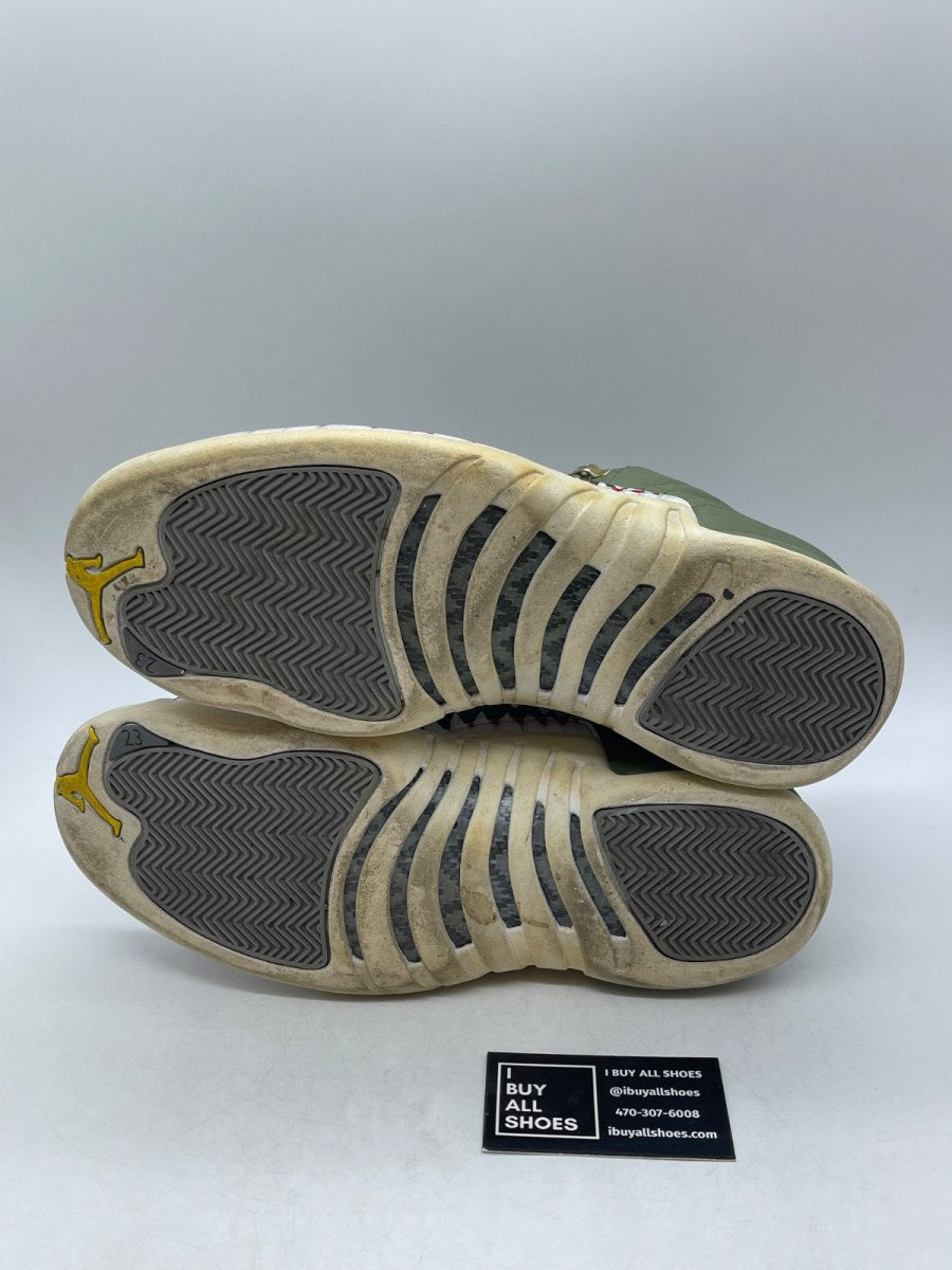 Jordan 12 Retro Stealth 12 (Heavily Worn Pre-Owned) - Image 7