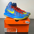 Nike KD 5 Christmas 9.5 (Moderately Worn Pre-Owned)NikeHyper Blue/Atomic Green-Photo Blue-Challenge Red - Image 1