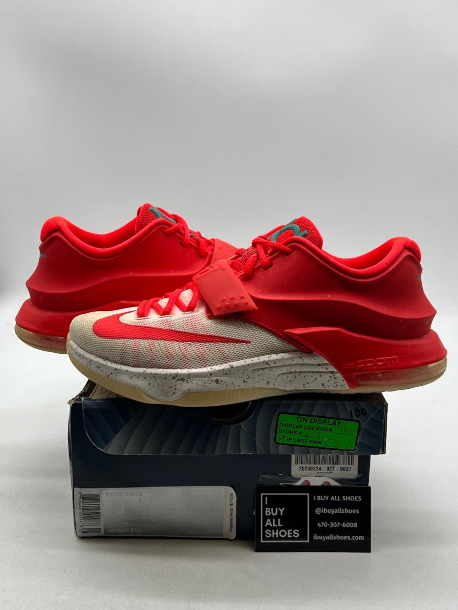 Nike KD 7 Christmas Eggnog 9 (Lightly Worn Pre-Owned) - Image 1