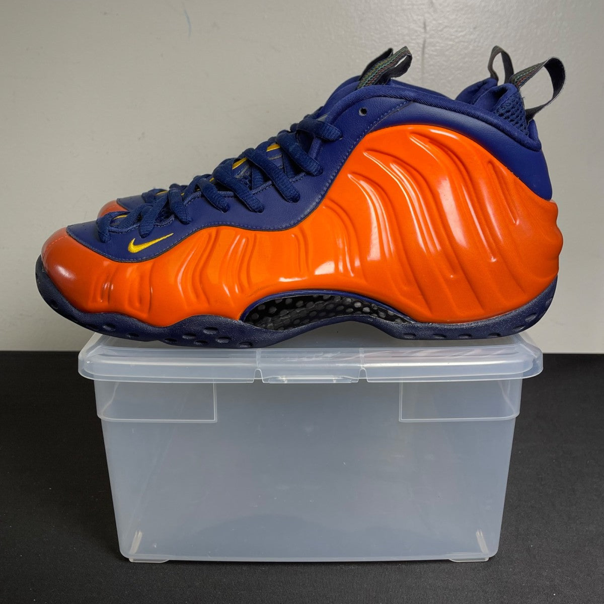 Nike Air Foamposite One Blue Void Rugged Orange (Size 10) - Image 3