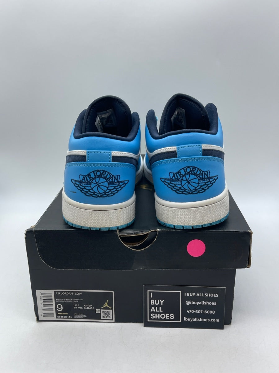 Jordan 1 Low UNC (2021) 9 (Moderately Worn Pre-Owned) - Image 3