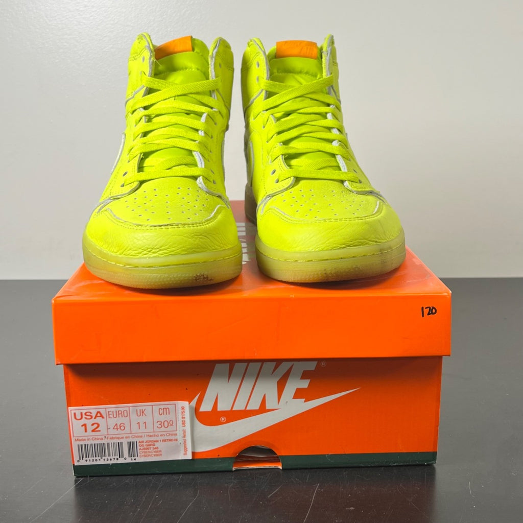 Jordan 1 Retro High Gatorade Cyber 12 (Lightly Worn Pre-Owned)JordanCyber/Cyber - Image 2