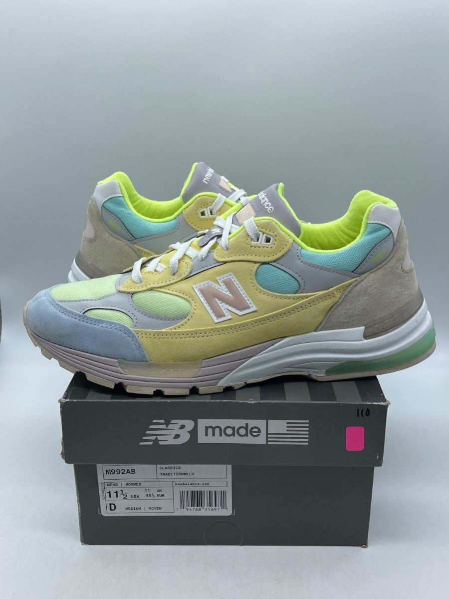 New Balance 992 Yellow Beige 11.5 (Moderately Worn Pre-Owned)New BalanceYellow/Beige-Green - Image 1