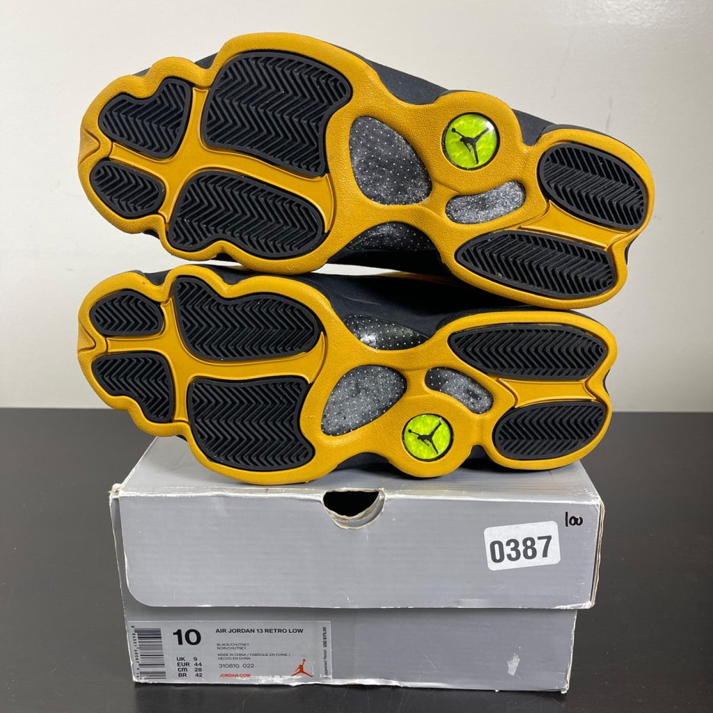 Jordan 13 Retro Low Chutney 10 (Moderately Worn Pre-Owned)JordanBlack/Chutney - Image 5