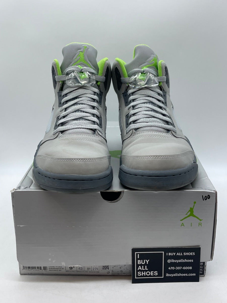 Jordan 5 Retro Green Bean (2022) 9.5 (Heavily Worn Pre-Owned) - Image 2