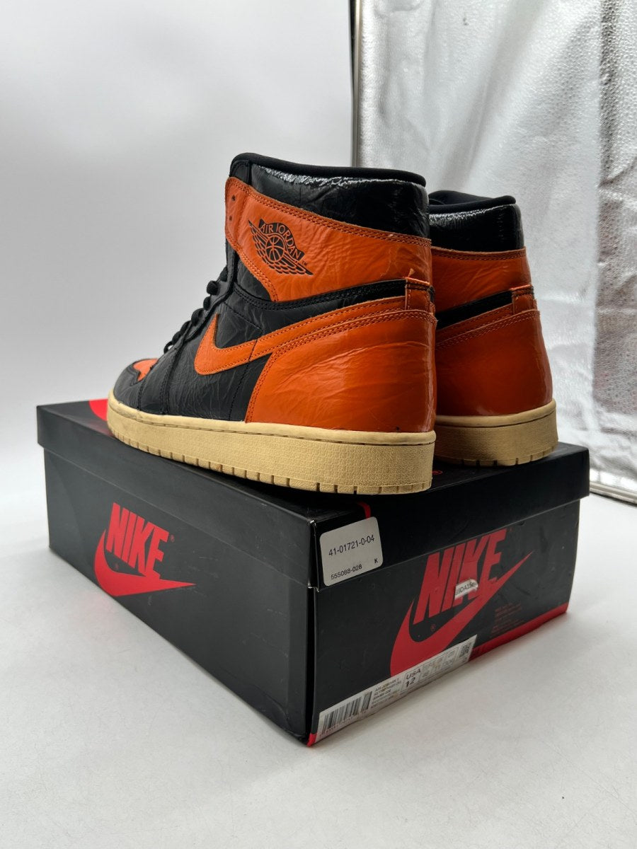 Jordan 1 Retro High Shattered Backboard 3.0 12 (Moderately Worn Pre-Owned)JordanBlack/Pale Vanilla-Starfish - Image 5