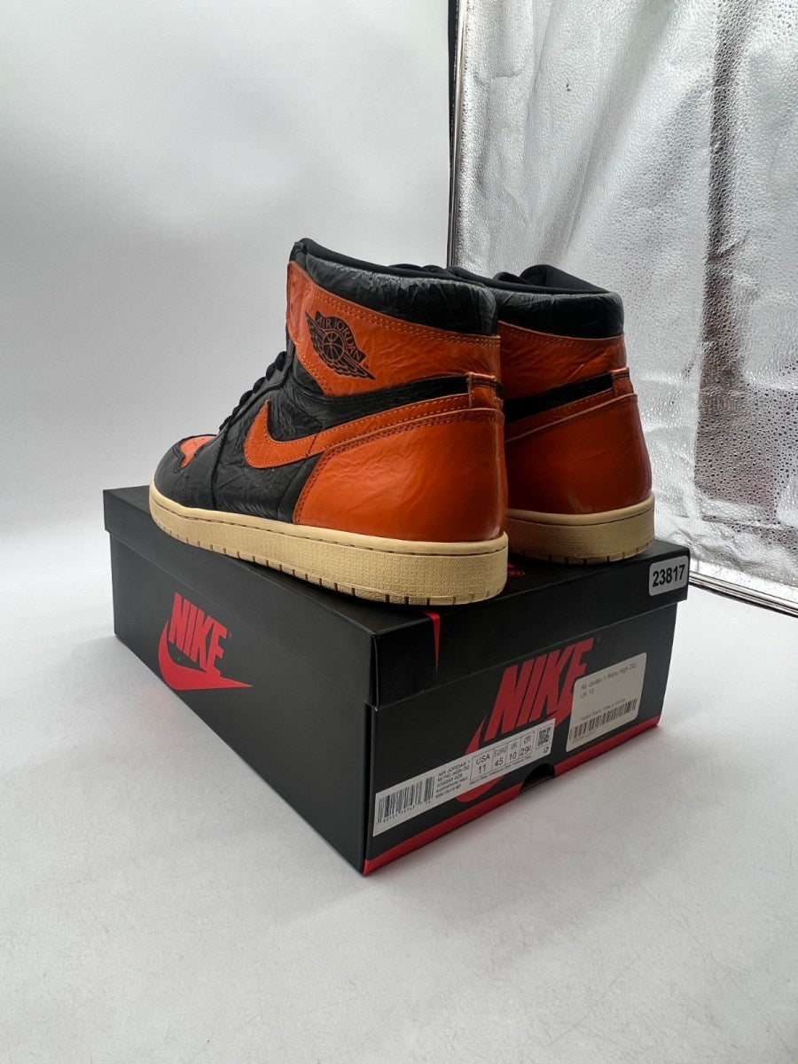 Jordan 1 Retro High Shattered Backboard 3.0 11 (Moderately Worn Pre-Owned)JordanBlack/Pale Vanilla-Starfish - Image 6