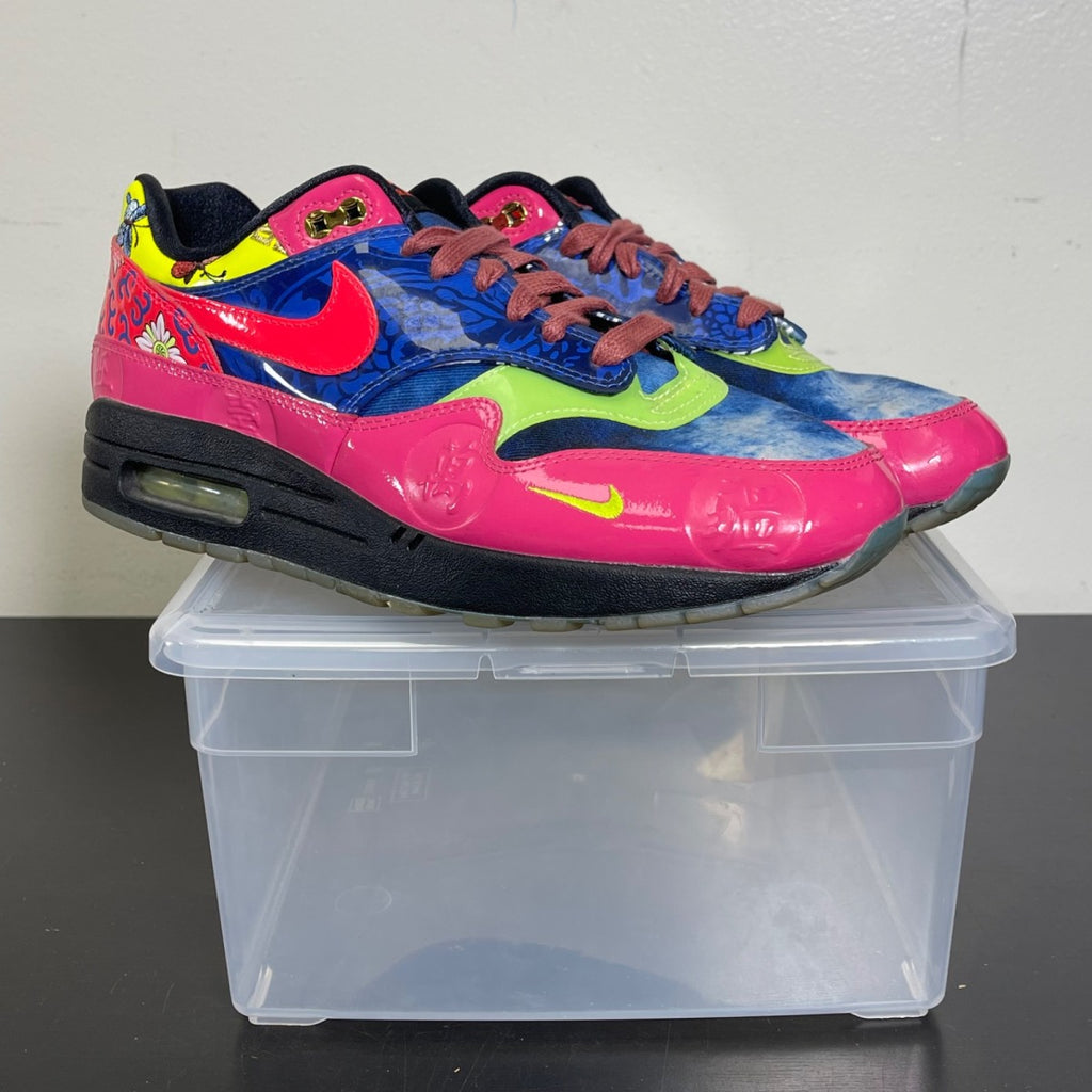 Nike Air Max 1 Chinese New Year Longevity (2020) 9 (Moderately Worn Pre-Owned)NikeBlue/Pink - Image 1