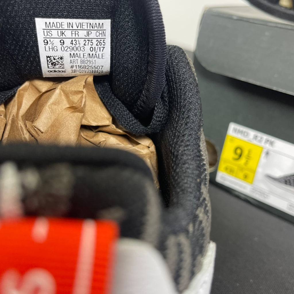 adidas NMD R2 Black White 9.5 (Moderately Worn Pre-Owned)adidasCore Black/Footwear White - Image 6