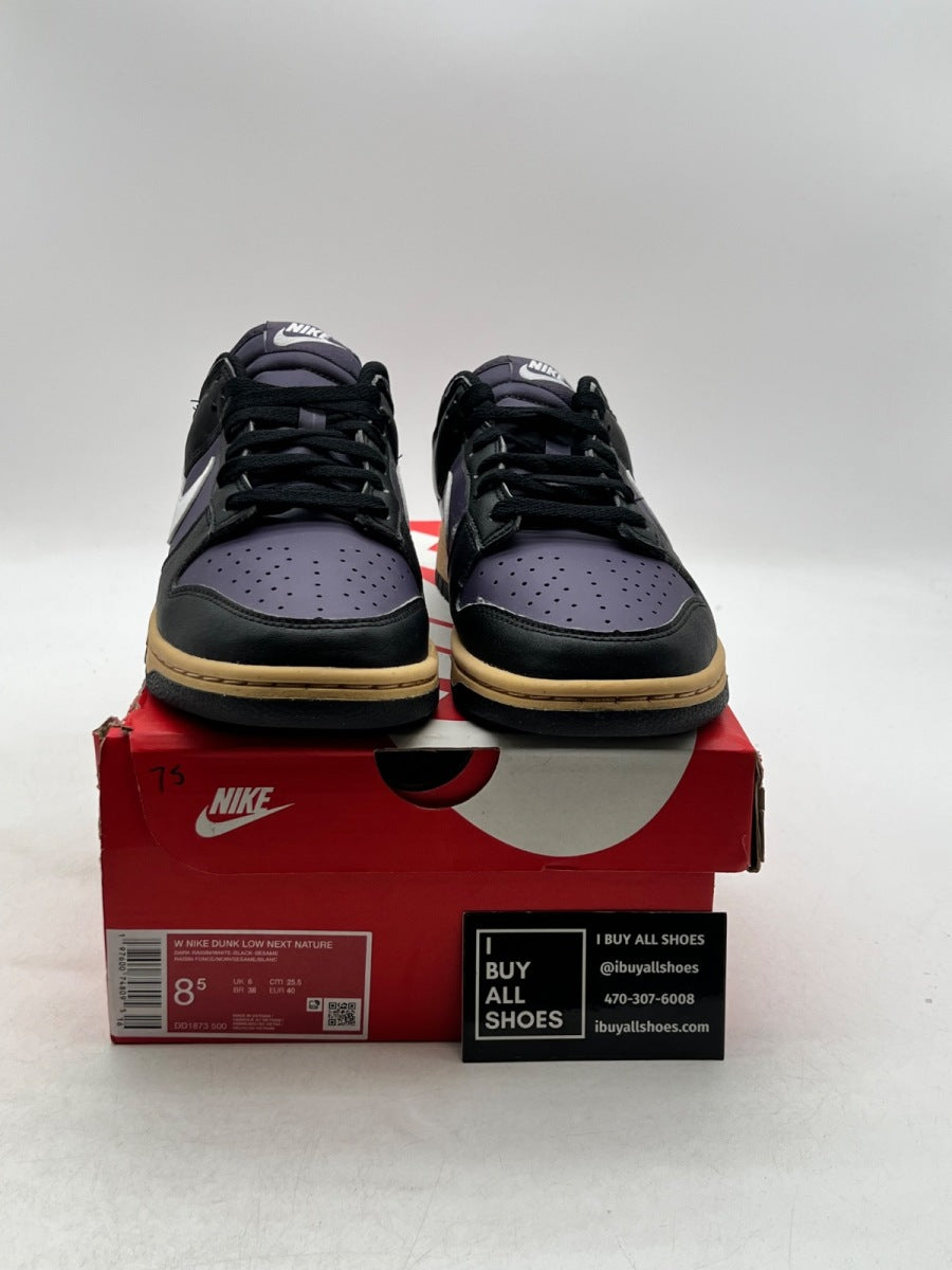 Nike Dunk Low Next Nature Dark Raisin (Women's) 8.5W (Lightly Worn Pre-Owned) - Image 2
