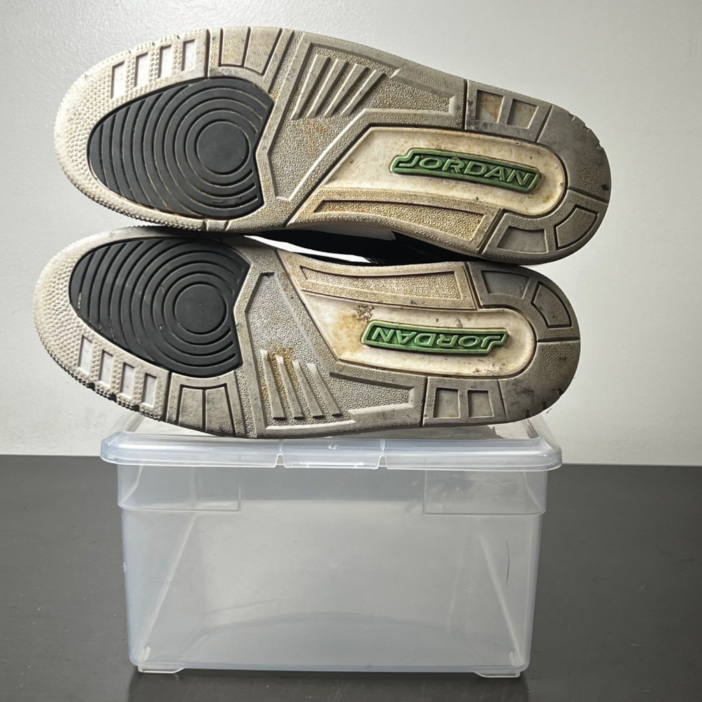 Jordan 3 Retro Green Glow 10 (Heavily Worn Pre-Owned)JordanBlack/Green Glow/Wolf Grey/White - Image 5