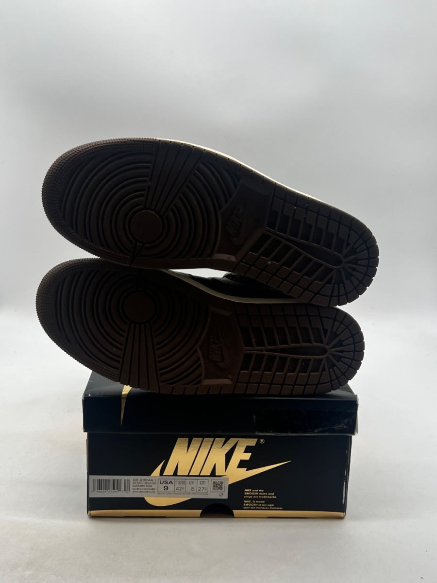Jordan 1 Retro High OG Palomino 9 (Moderately Worn Pre-Owned)JordanBlack/Metallic Gold/Palomino/Sail - Image 8