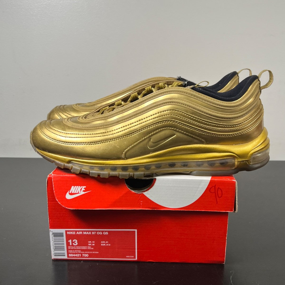 Nike Air Max 97 Metallic Gold (2017/2018) (Size 13) - Image 3