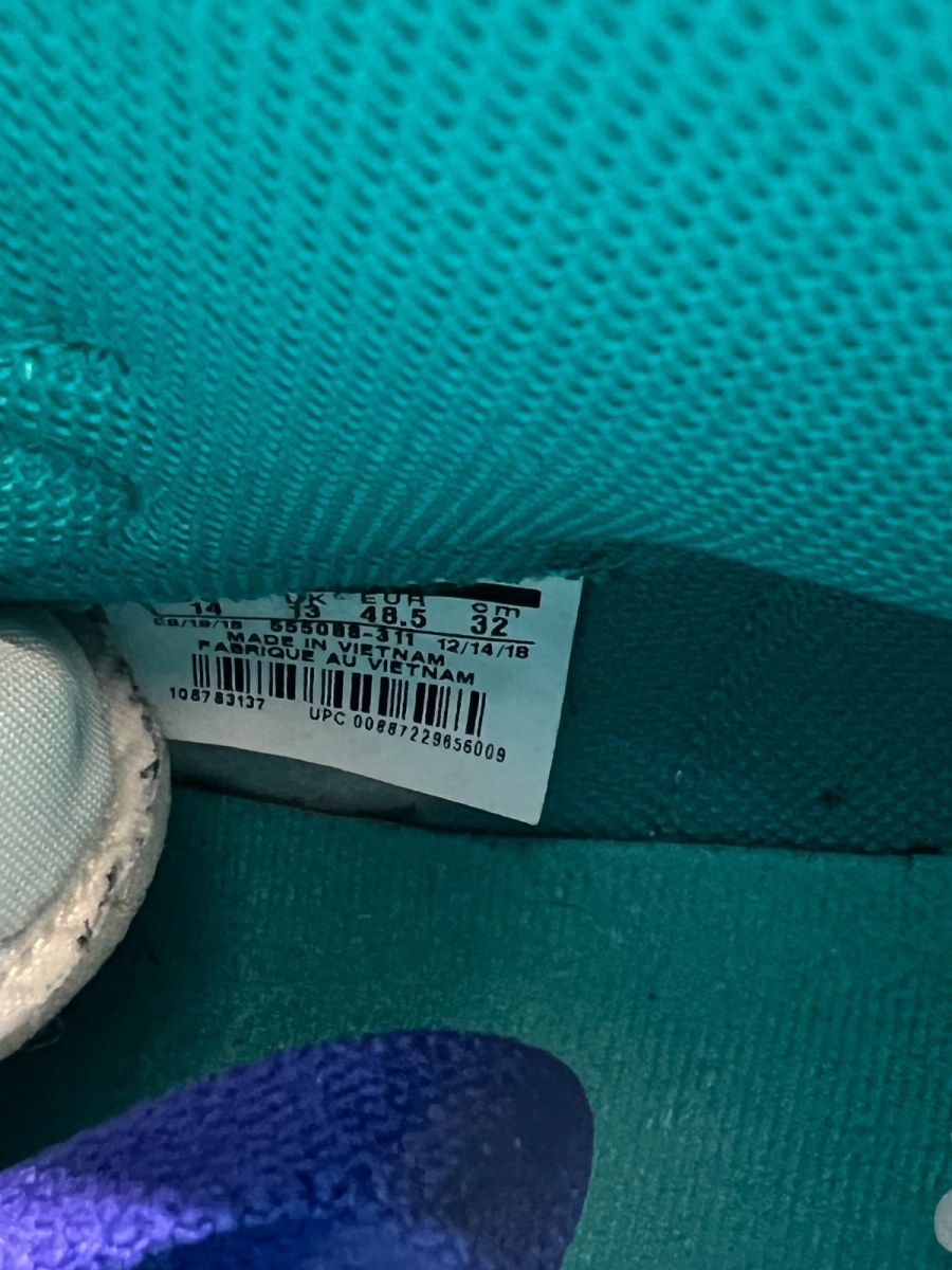 Jordan 1 Retro High Turbo Green 14 (Heavily Worn Pre-Owned)JordanTurbo Green/Sail-White-Light Smoke Grey - Image 9