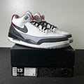Jordan 3 Retro Tinker Hatfield 13 (Moderately Worn Pre-Owned)JordanWhite/Black-Fire Red-Cement Grey - Image 1