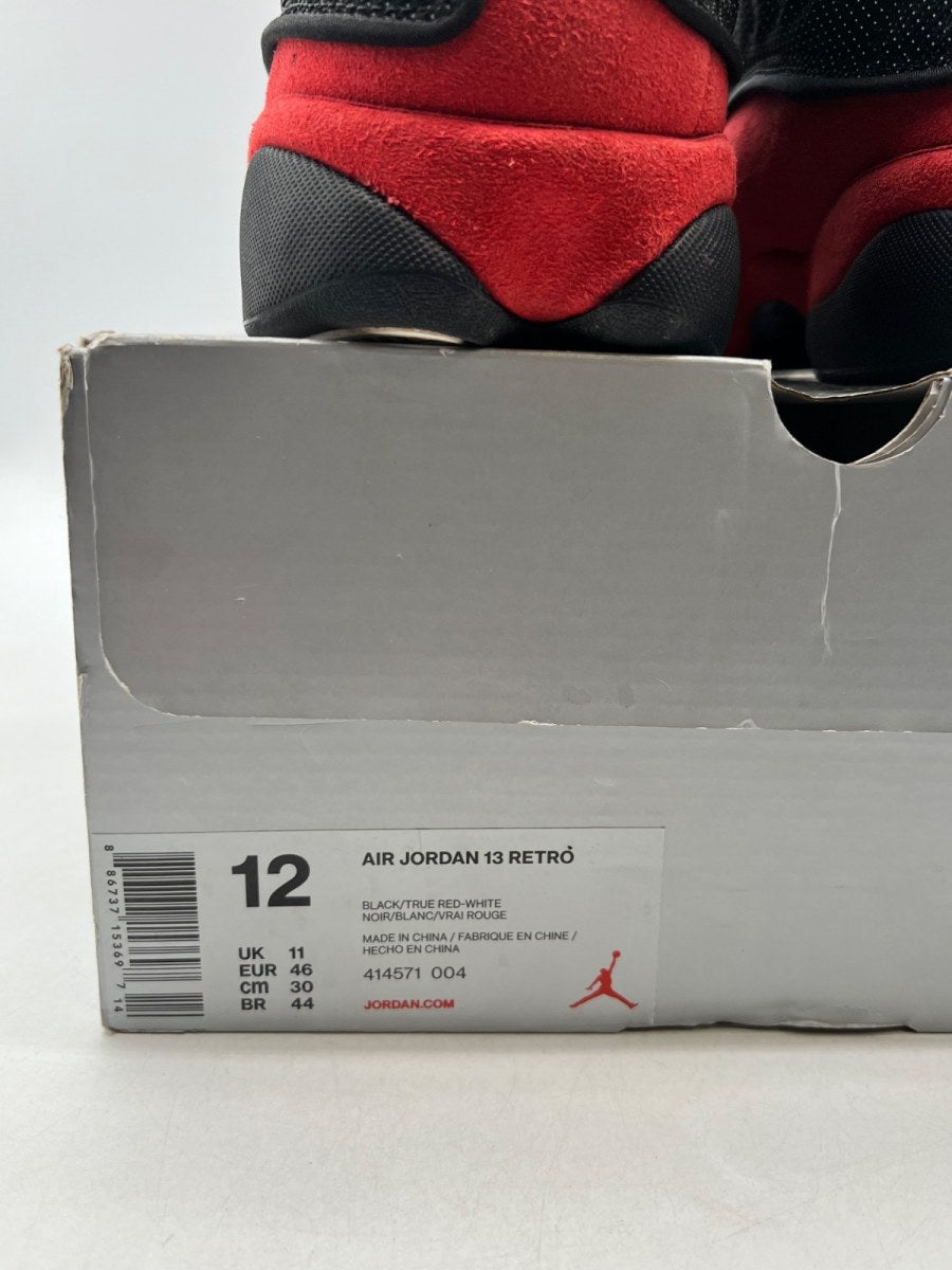 Jordan 13 Retro Bred (2017) 12 (Moderately Worn Pre-Owned)JordanBlack/True Red-White - Image 6